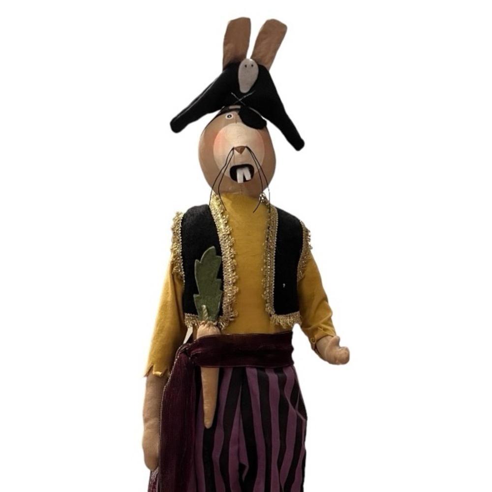 Whimsical Department 56 Counting Crow Studio Halloween Pirate Bunny Decoration